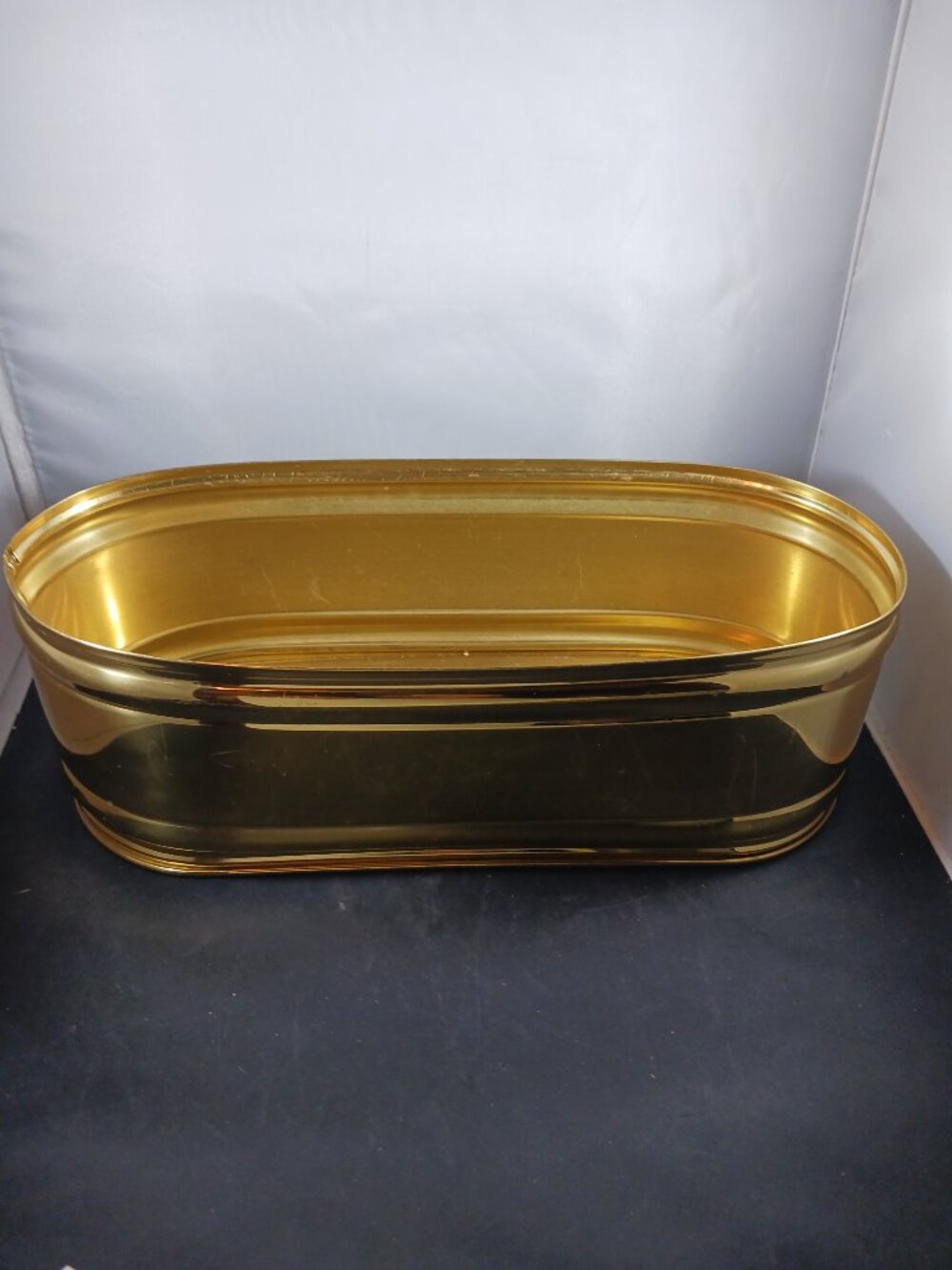 Vintage Bristol Brass Planter 13" Pot Window Plant